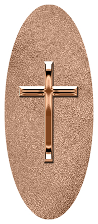 Bronze Single Cross Shimmer Bronze